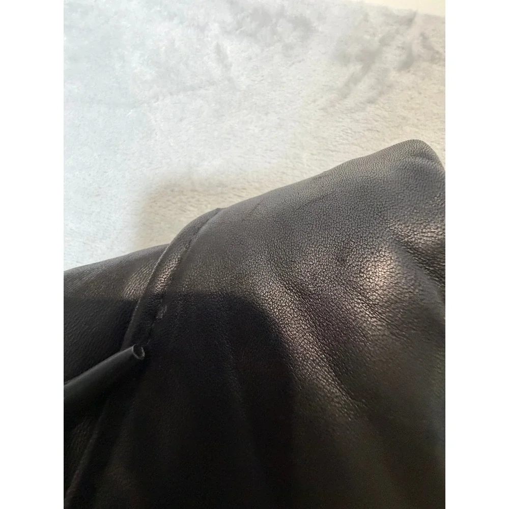 Wilson's Leather Men's Car Coat 2X Black Buttons Thinsulate Mid Length READ!